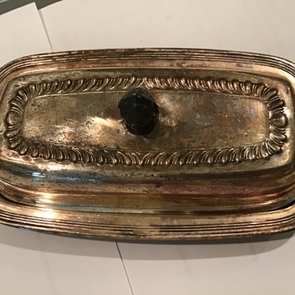 Vintage Butter Dish Silverplate FB Roger’s Silver Co-Home Dining Entertaining - Picture 2 of 5